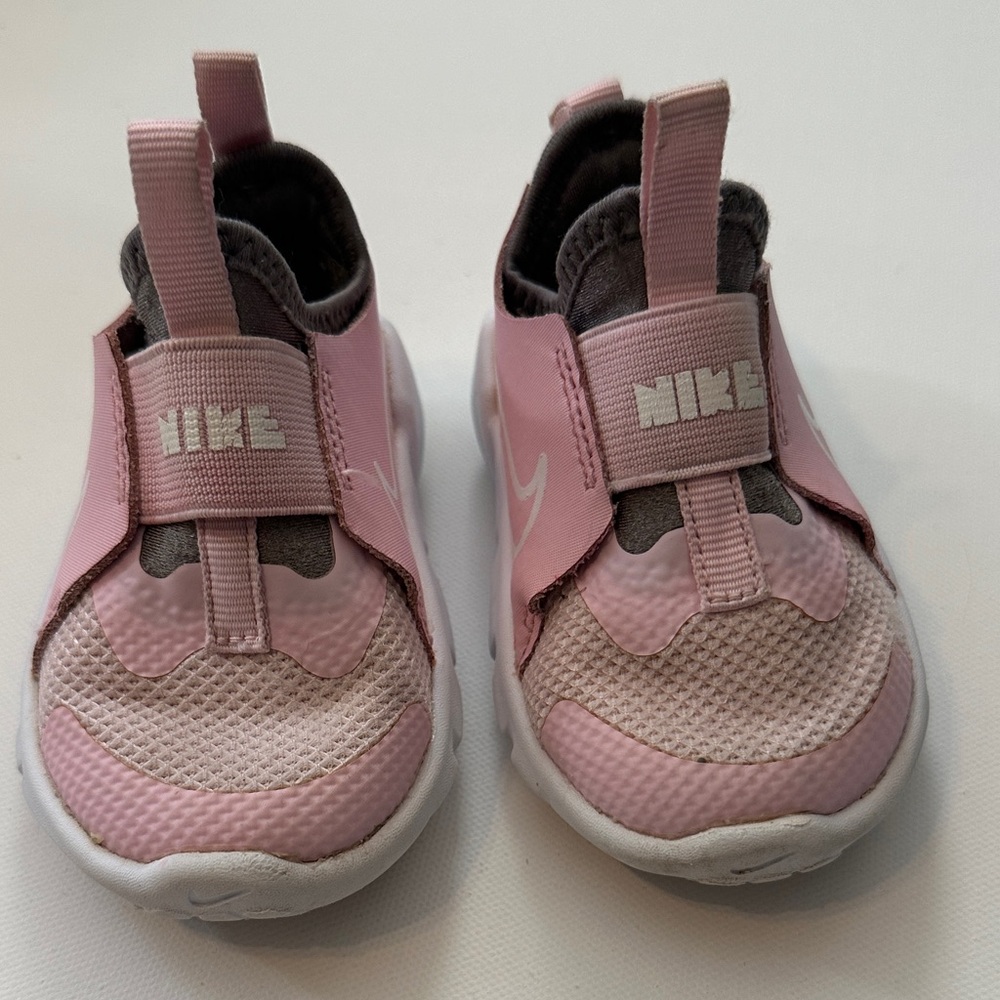 Nike Kids Pink and Gray Slip-On Sneakers